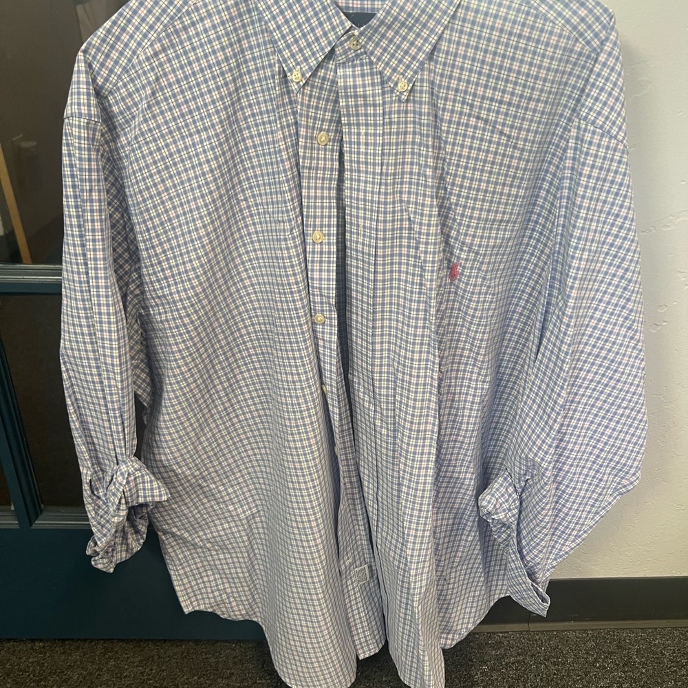 7 Polo Ralph Lauren  long sleeve button downs all 3XB all in great condition !